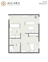 Allara_AL_One Bedroom, One Bathroom4_638 Sq. Ft.